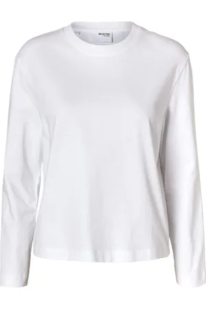 SELECTED Langarmshirt, Baumwolle, für Damen, , L