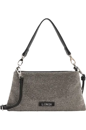 L.Credi Clutch "Olivienne", Strass, Emblem, für Damen
