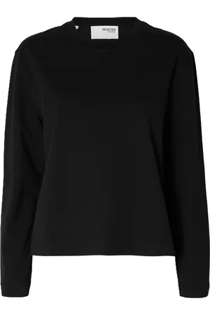SELECTED Langarmshirt, Baumwolle, für Damen, , L