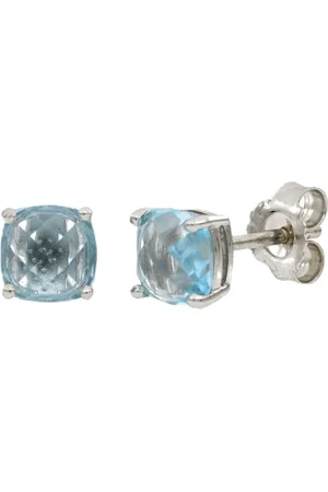 Vandenberg Damen Ohrstecker, 925er Silber mit Topaz