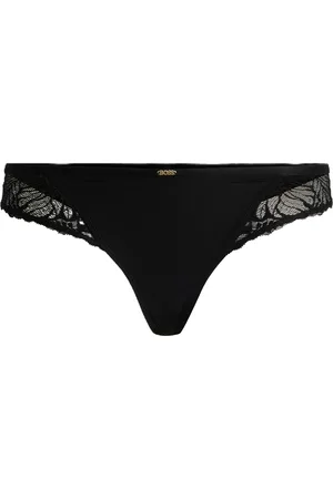 HUGO BOSS Bianca Brazilian Slip, Spitze, Emblem, für Damen, , XXL