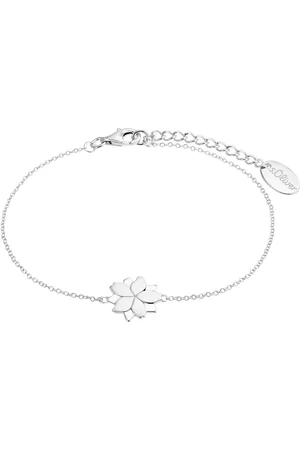 QS by s.Oliver Damen Armband "Lotusblüte", 925er