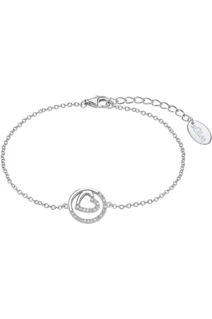 QS by s.Oliver Damen Armband "Herz", 925 Sterling
