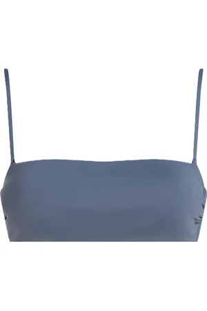 Calvin Klein Bikini-Oberteil, Spaghettiträger, Emblem, für Damen, , L