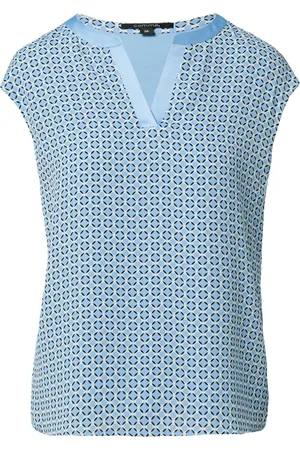 Comma, T-Shirt, Split-Neck, Kappärmel, für Damen, , 44