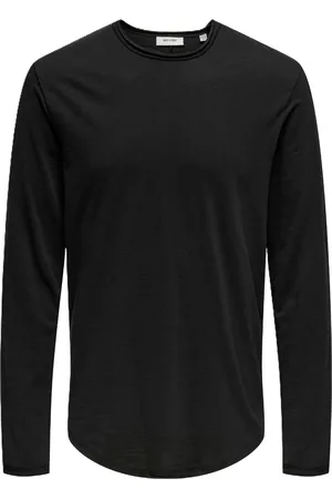 Only & Sons Langarmshirt, Baumwolle, für Herren, , S