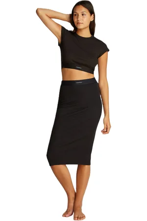 Calvin Klein Bleistiftrock, 3/4- lang, für Damen, , S