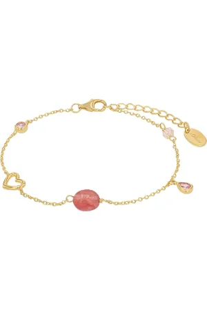 QS by s.Oliver Damen Armband, 925er Silber mit Chalzedon