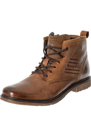 Bugatti Schnürstiefeletten, Leder, Markenprägung, für Herren, , 43