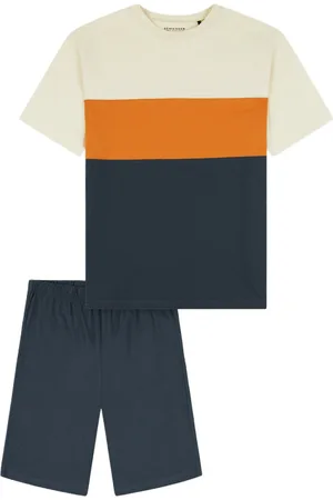 Schiesser Nightwear Shorty, Single-Jersey, Color Blocking, für Kinder, , 140
