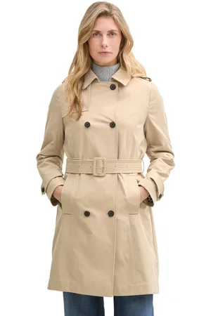 TOM TAILOR Trenchcoat, Klappkragen, für Damen, , 3XL