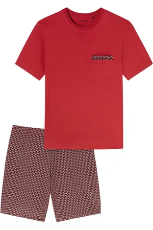 Schiesser Comfort Nightwear Shorty, Bio-Baumwolle, für Herren, , 52