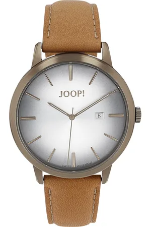 JOOP! Quarzuhr für Herren, Edelstahl | Leder