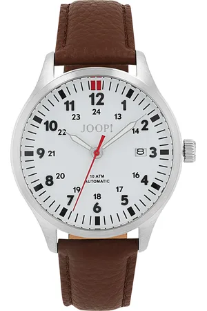 JOOP! Quarzuhr für Herren, Edelstahl | Leder