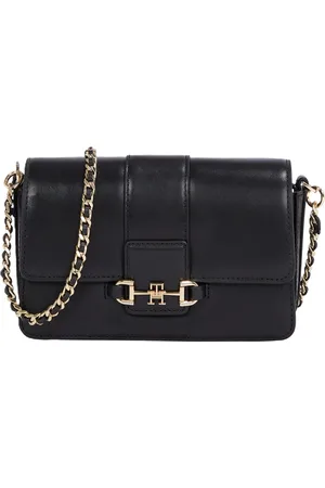 Tommy Hilfiger Clutch, Leder, Emblem, für Damen