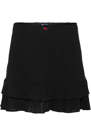 Tommy Hilfiger Stufenrock "Pointelle", kurz, Baumwolle, für Damen, , XL