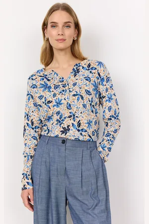 soyaconcept Shirtbluse "Felicity", Split-Neck, für Damen, , XL