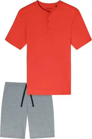 Schiesser Casual Nightwear Shorty, Bio-Baumwolle, für Herren, , 52