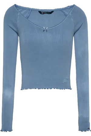 Tommy Hilfiger Langarmshirt, Wellensaum, für Damen, , XL