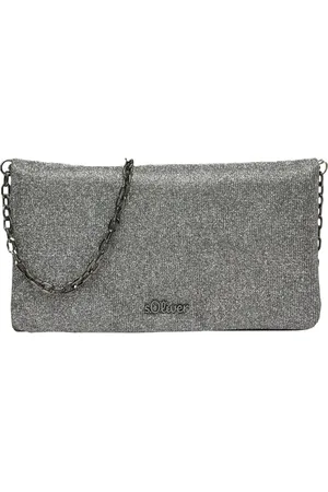 QS by s.Oliver Clutch, Glitzer, Emblem, für Damen