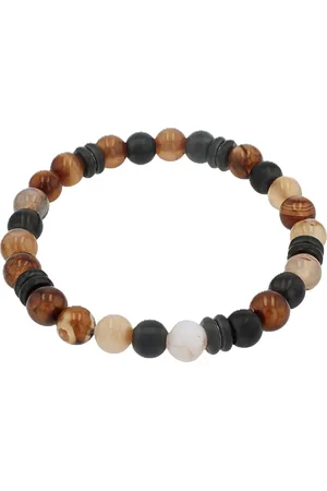 QS by s.Oliver Herren Armband, Edelstahl mit Achat