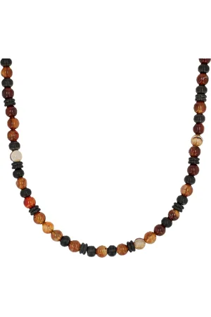QS by s.Oliver Herren Kette, Edelstahl mit Achat