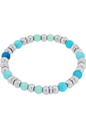 QS by s.Oliver Damen Armband, Edelstahl mit Chalcedon