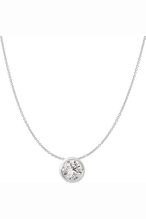 Moncara Damen Kette mit Anhänger, 585er Gold 1 Diamant, ca. 0,40 Karat