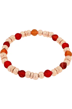 QS by s.Oliver Damen Armband, Edelstahl, Chalzedon, Achat
