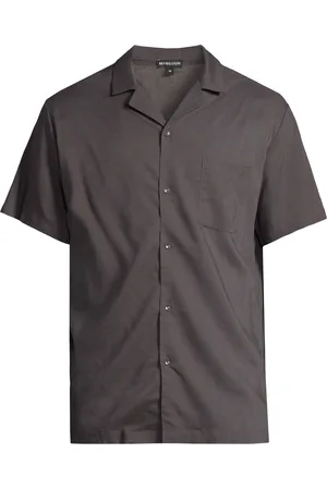Manguun Shirt, Viskose-Leinen-Mix, Knopfleiste, für Herren, , L