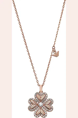 Emporio Armani Damen Kette mit Anhänger, 925er Silber