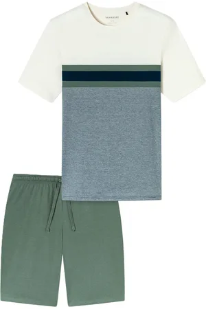 Schiesser Casual Nightwear Shorty, Bio-Baumwolle, für Herren, , 50