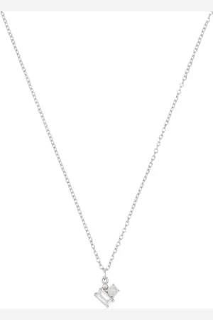 QS by s.Oliver Damen Kette mit Anhänger, 925er Sterling Muschelkernperle