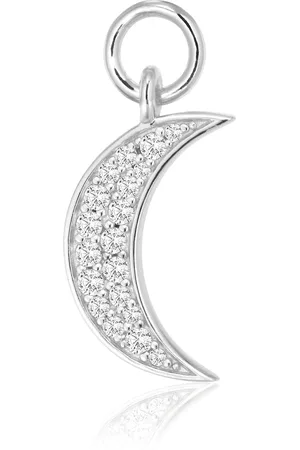 Sif Jakobs Damen Creolen Anhänger "Luna Hoop", 925er Sterling