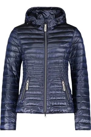 Cartoon Steppjacke, Stehkragen, Kapuze, für Damen, , 34