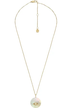 Fossil Damen Kette mit Anhänger, Edelstahl