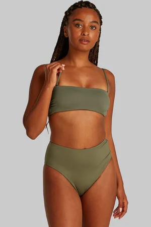 Calvin Klein Bikini-Oberteil, Spaghettiträger, Emblem, für Damen, , L