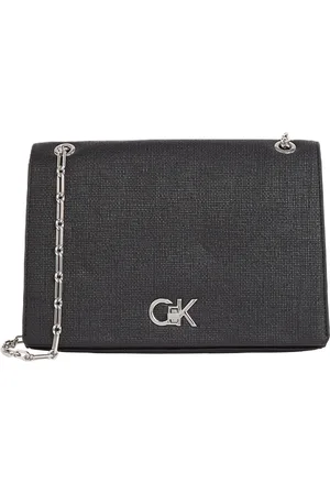 Calvin Klein Clutch, Kunstleder, Twist-Lock, für Damen