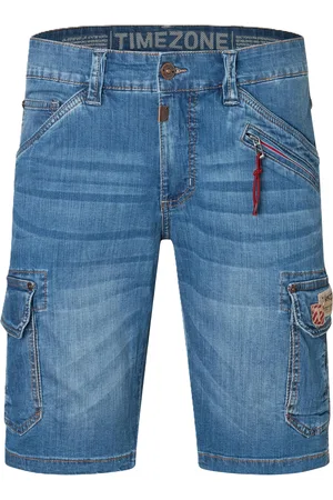 Timezone Jeansbermudas "Ryker", Regular-Fit, aufgesetzte Beintaschen, für Herren, , 38