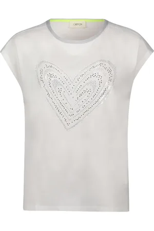 Cartoon Shirt, Kappärmel, für Damen, , 40