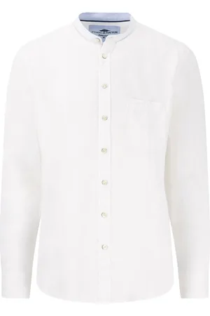 Fynch-Hatton ® Freizeithemd, Casual Fit, Stehkragen, Langarm, für Herren, , XXL
