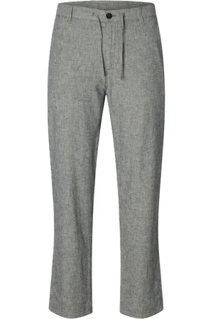 SELECTED Stoffhose, Leinenanteil, Tunnelzug, für Herren, , L