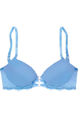 Lascana Elenora Push-up-BH, nahtlos, Bänderdetail, für Damen, , 70C