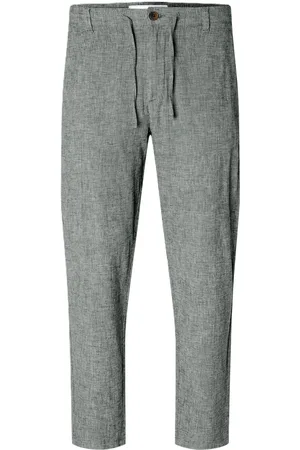 SELECTED Stoffhose, Leinenanteil, Tunnelzug, für Herren, , S