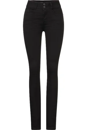 Street one Jeans, Slim-Fit, 5-Pocket-Design, für Damen, , 26/32