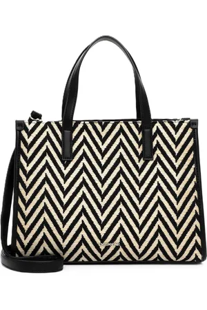 Emily & Noah Shopper "Esperanza", Bast-Optik, Reißverschlussfach, für Damen