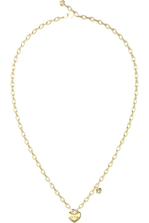 Guess Damen Kette mit Anhänger, Edelstahl