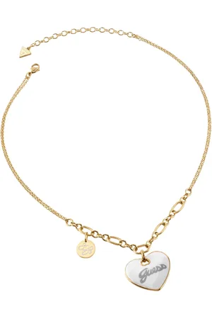Guess Damen Kette mit Anhänger, Edelstahl