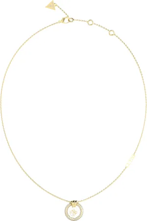 Guess Damen Kette mit Anhänger, Edelstahl