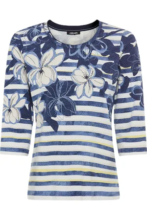 Olsen Shirt, 3/4-Arm, Strass, für Damen, , 44